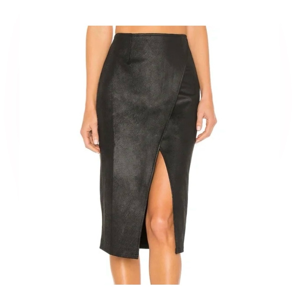 New Free People Whitney Faux Leather Pencil Skirt Sz XS